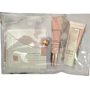 BeautyBio Skincare Set with clear BeautyBio bag NEW DETAILS IN DESCRIPTION